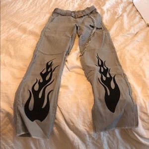 Omighty Flame Chain Pants